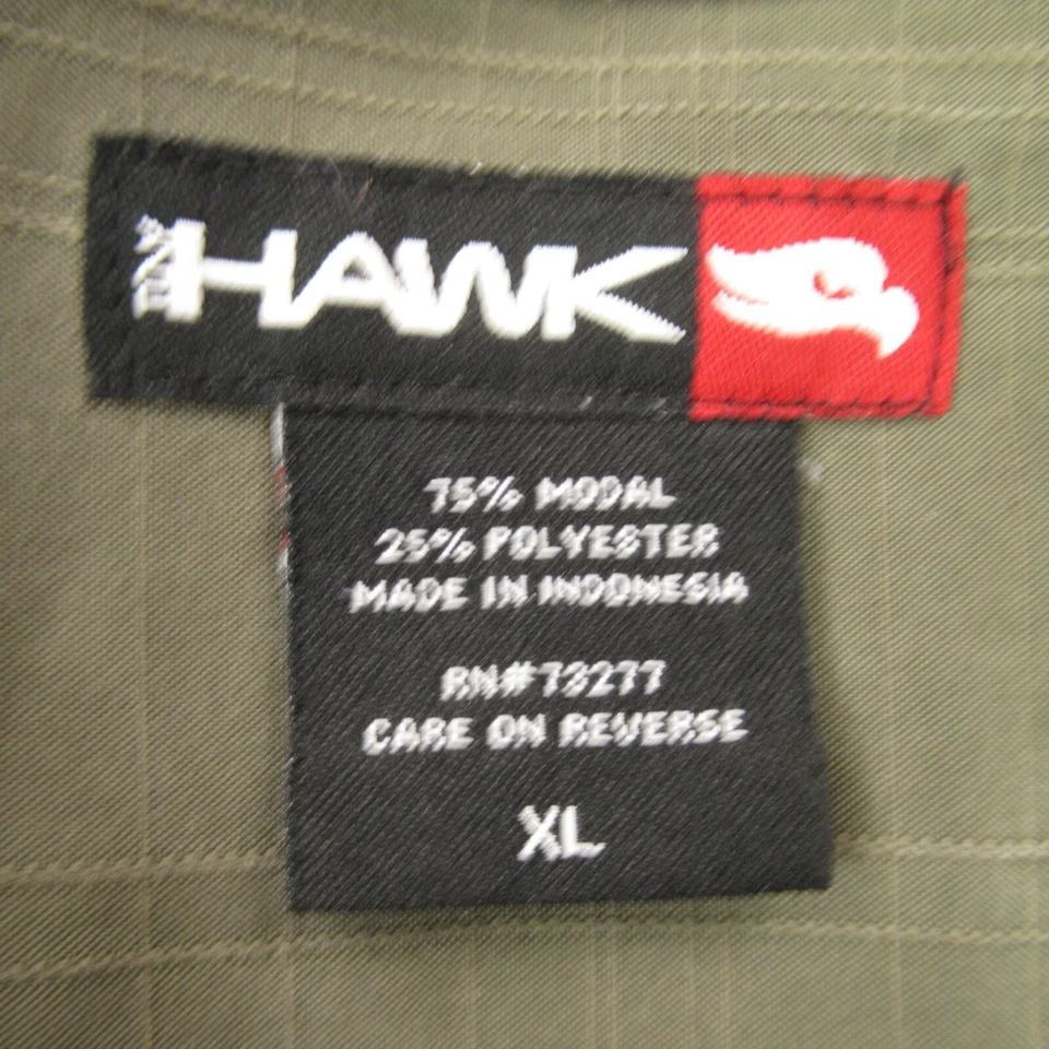 Tony Hawk Shirt Mens XL Short Sleeve Lightweight Pocket Button Front Green - Image 4 of 4