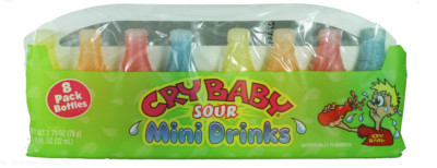 Cry Baby Sour Mini Drinks Wax Candy 79g | USA Amerika Import