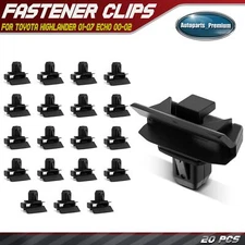 20Pcs Nylon Front Bumper Moulding Clip w/ sealer Fastener for Toyota Highlander