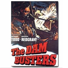 The Dam Busters (1955) Classic War Movie Artwork Printed on Metal Sign
