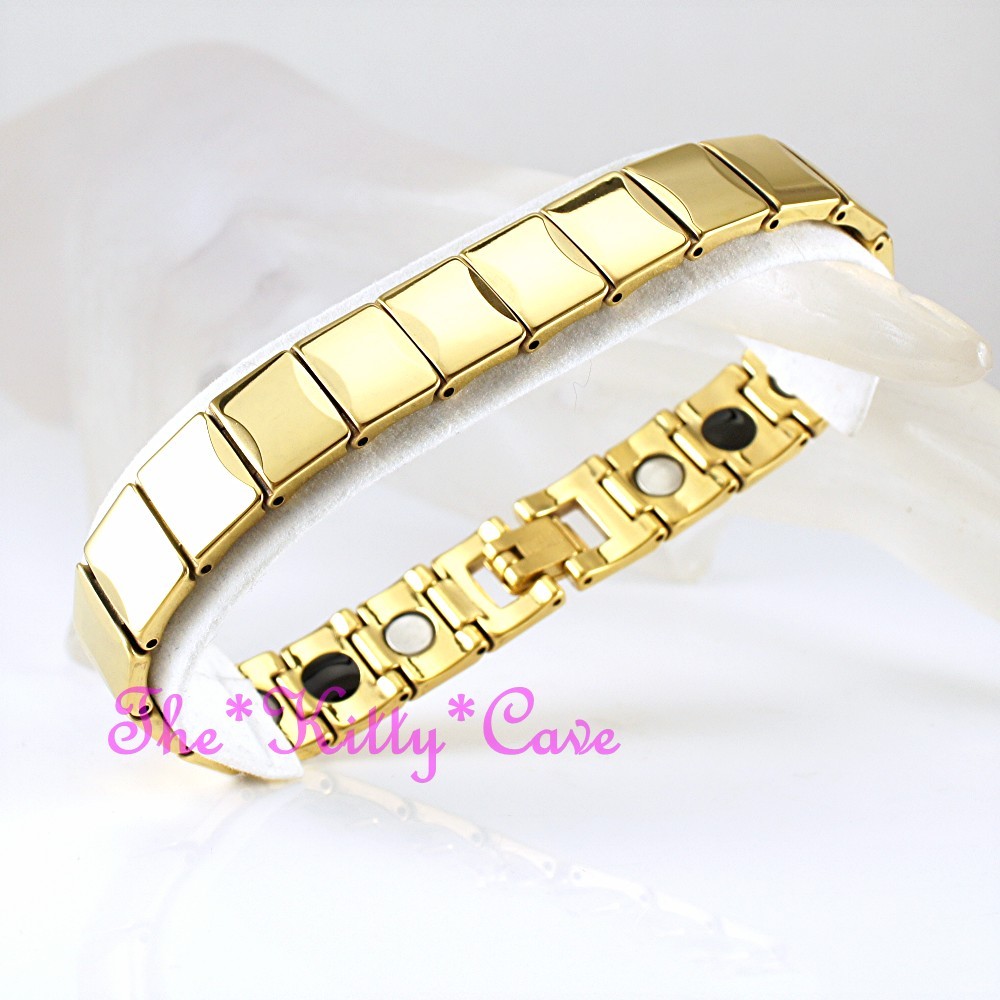 Strong Magnetic Tungsten Carbide Arthritis CTS RSI Energy 24K Gold