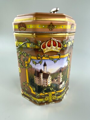 Lambertz Aachen German 2007 European Cookies Musical Box Empty Tin Germany
