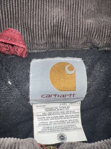 Vintage Carhartt Red Union made Canvas Jacket XL - Picture 3 of 8