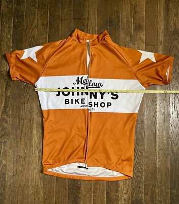 Giordana Mellow Johnny's Cycling Jersey Mens M Full Zip Austin TX