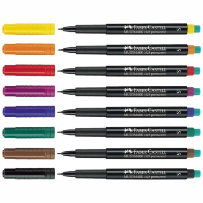 FABER CASTELL Folienstift MULTIMARK S F M wasserfest löslich [wählbar]