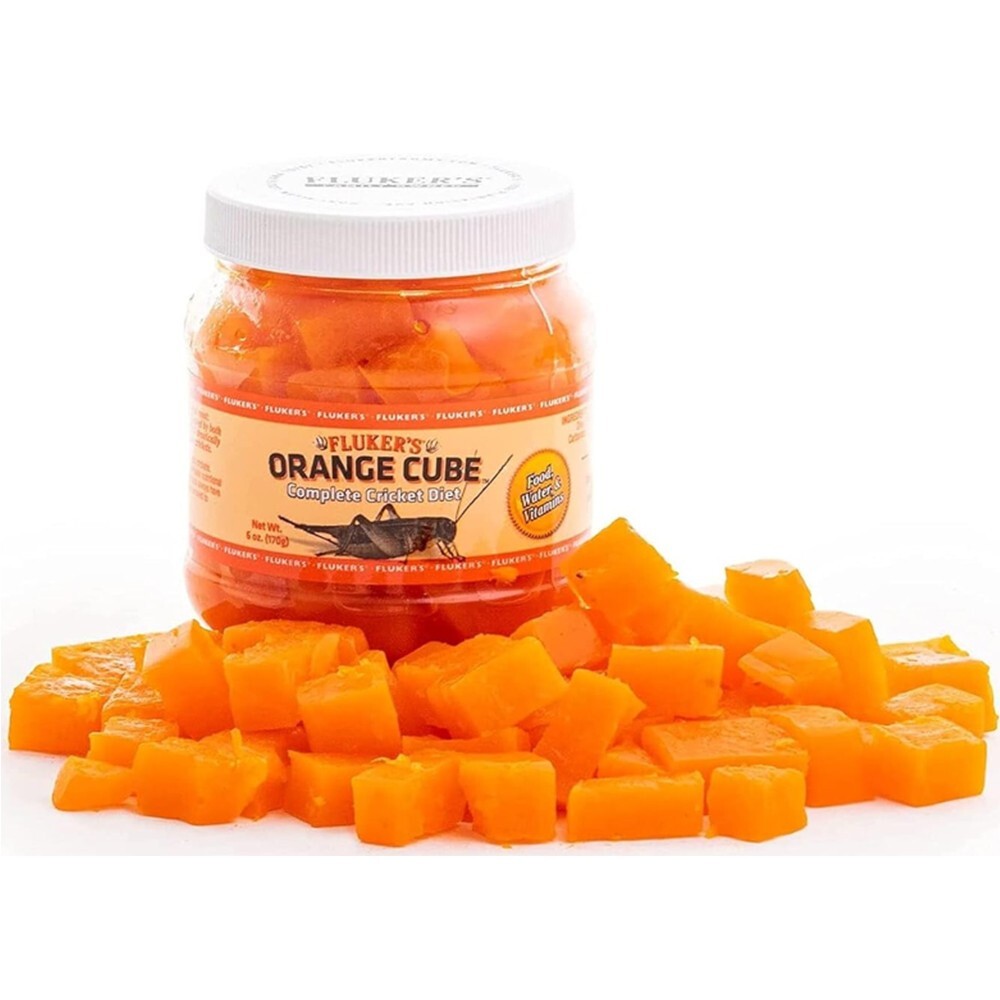 Fluker's Orange Cube Complete Cricket Diet 6oz Includes Attached Pro Tip Guide