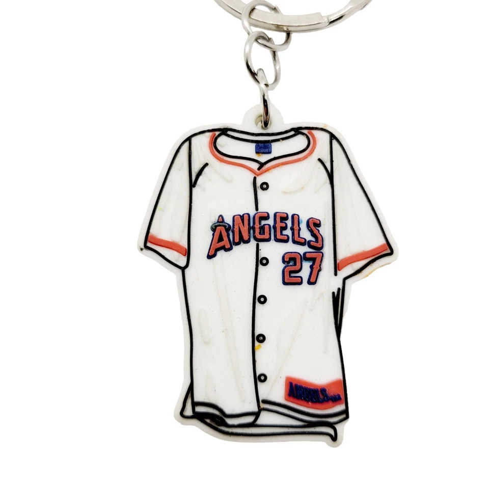 LA Angels Key Chain Jersey #27 Mike Trout MLB Licensed Team Beans 2016 Plastic - Image 2 of 3