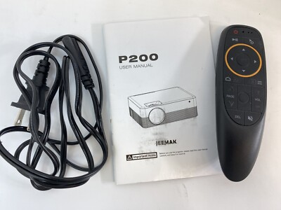 プロジェクター_JEEMAK P200 LED Jeemak Mini Projector with Android 9.0 WiFi and Bluetooth