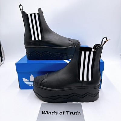 靴 adidas SSTR II atmos DTPJ US5 adidas Originals ATMOS PINK SSTR PLATFORM BOOTS JQ6707 Core Black