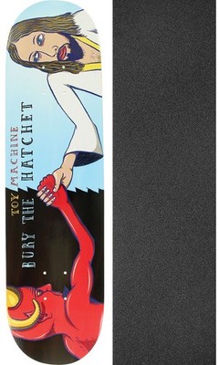 Toy Machine Skateboards Bury the hatchet 8'' Skateboard Deck + griptape