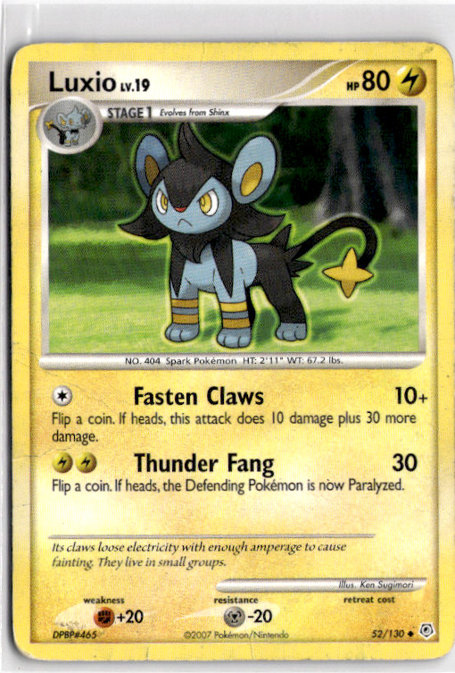 Luxio #52 Pokemon Diamond & Pearl