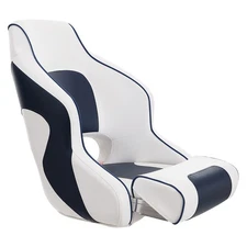 Boat Seat Flip-up Seat Bolster Captain Bucket Seat for Fishing Pontoon Boat