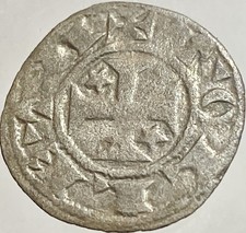 King Alfonso VIII 1158-1214 Kingdom Of Castile Medieval Coin Obol Scarce Spain