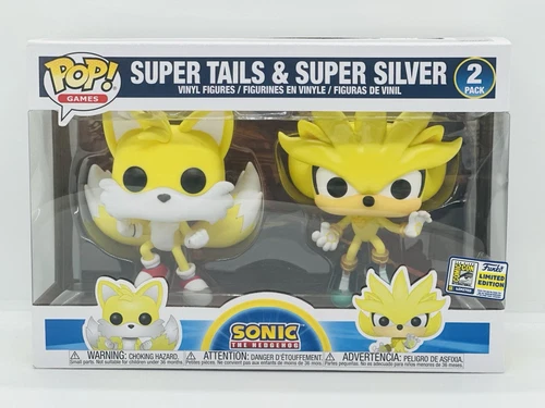 Funko Pop!  Super Tails & Super Silver 2-Pack SDCC 2022 Exclusive
