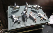 9 PIECES BRITAINS 16TH CENTURY KNIGHTS IN ARMOR HORSE MOUNTED FIGURE 1307