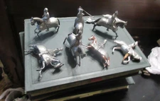 9 PIECES BRITAINS 16TH CENTURY KNIGHTS IN ARMOR HORSE MOUNTED FIGURE #1307