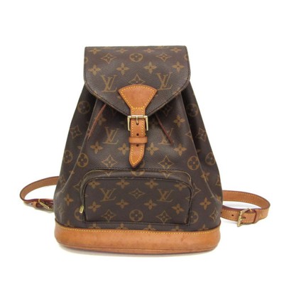 Louis Vuitton Monogram Montsouris MM M51136 Women's Backpack Brown BF590795