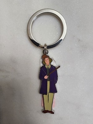 Wonka Character Keychain   Figure Design with Cane