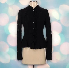 INC International Concepts Women’s Lace Peplum Jacket Size S