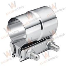 New 2.75'' 2 3/4'' Lap Joint Exhaust Band Clamp For Muffler Pipe Stainless Steel