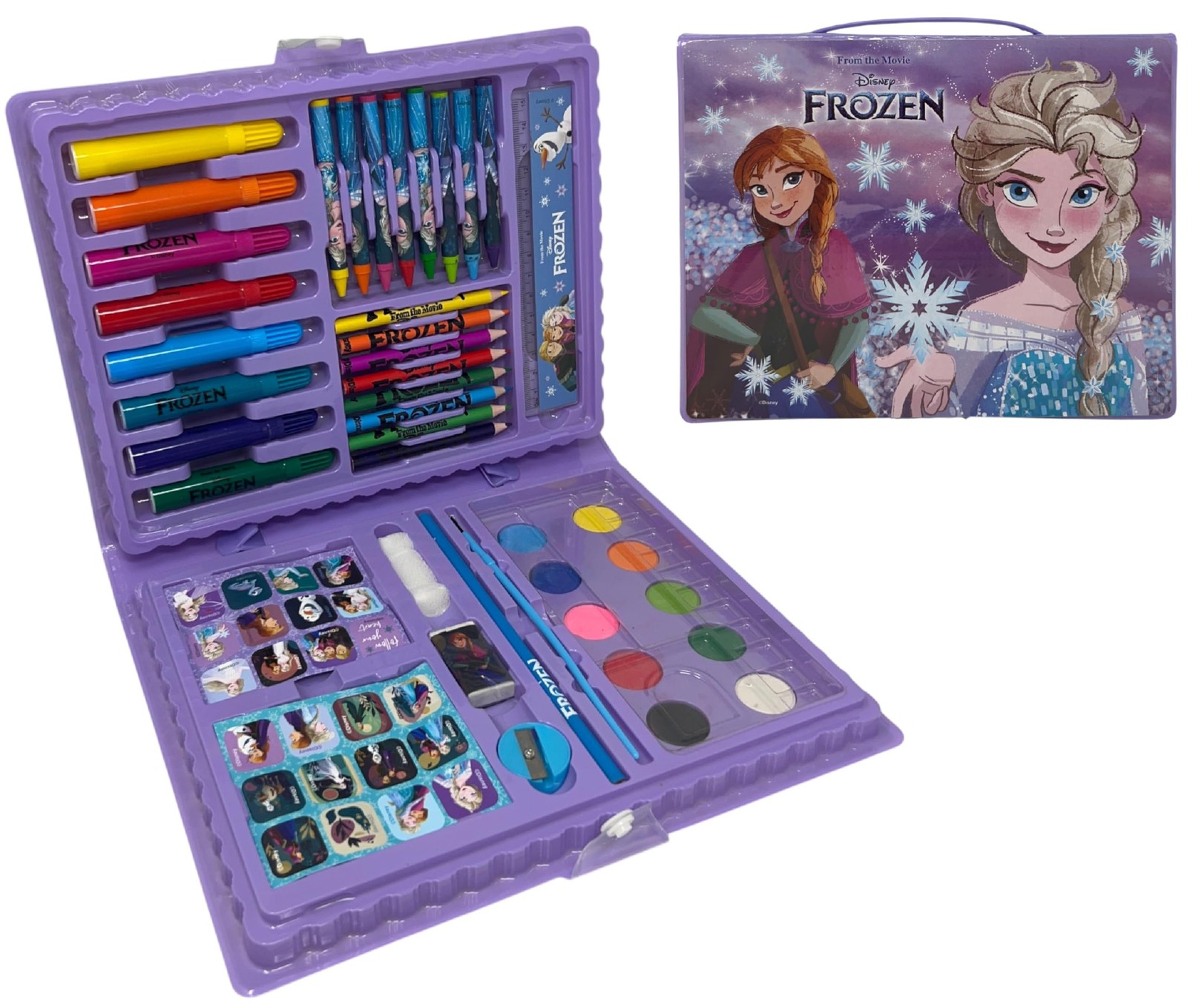 Set de coloriage Disney pour enfants avec mallette de 65 pièces de dessin