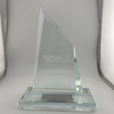 Vtg 1999 Microsoft World Open Trophy Rare Vin...