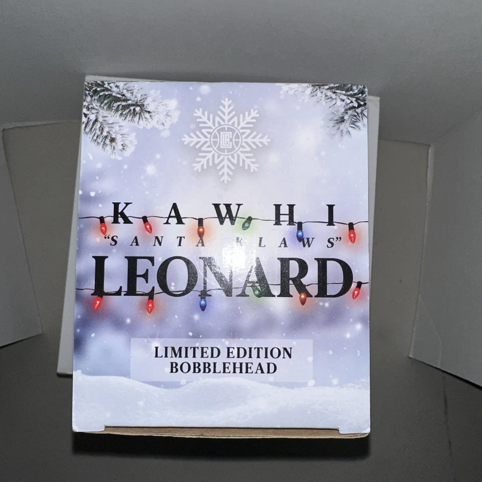 LA Clippers Santa Klaws Kawhi Leonard SGA NUEVO EN CAJA Bobblehead 23/12/23 Foto 4 de 4
