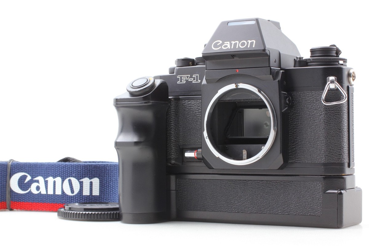 Almost MINT w/ cap] Canon New F-1 SLR Film Camera AE Power