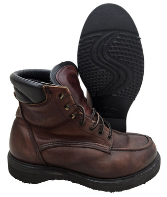 red wing boots men 8.5 *202* supersole 6'' soft toe vtg brown USA could fit 9.5