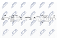 NTY NPW-CH-060 Antriebswelle Vorne Links FüR Dodge Jeep