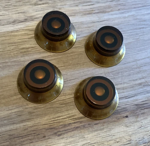 4 1959 RI Gibson Les Paul Amber Knobs Fit CTS USA Burst Guitar 59 LP