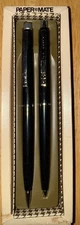 Paper Mate Double Heart Slim Vintage Advertising 1970’s Pen & Pencil Set