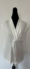 WEEKEND MAX MARA Exklusiv Shirt ärmellos weiß 96% Lyocell 4% Elasthan Gr.M nw.