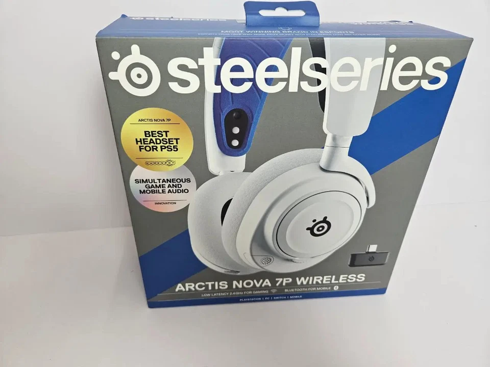 SteelSeries Arctis Nova 7P Wireless Gaming Headset PS5 PC Switch Bluetooth - Image 2 of 4