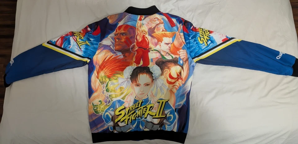 Chaqueta Street Fighter 2 Retro Personaje Fanimation Línea Tiza Foto 2 de 4