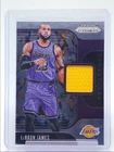 LEBRON JAMES 2019-20 PANINI PRIZM SENSATIONAL GAME USED PATCH Q4408