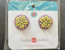 NEW Lindsay Phillips Unity Interchangeable Snaps Shoes charms 