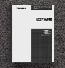 045 055 Diesel Excavator Operator Maint Manual Fits Yanmar Vi045-6A Vi055-6A 075