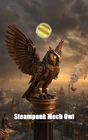 1/1000 Oz Gold Steampunk Mech Owl 2026 Liberia .9999 Gold Coin in Card