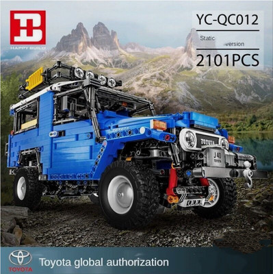 Building Blocks MOC QC012 Off Road Toyota FJ40 SUV Car Bricks Model Kids DIY Toy