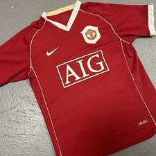 Authentic Vintage Nike Manchester United 2006-2007 Home Jersey Size Small