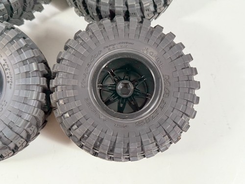 4x NICE Axial Maxxis Trepador AX12022 1/10 2.2" Crawler Tires & Foams Wheels - Picture 6 of 11