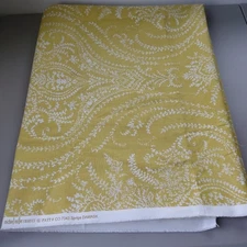 Michael Miller Fabric Yellow SPRIGS DAMASK Floral Botanical 4 YDS Drapery Decor