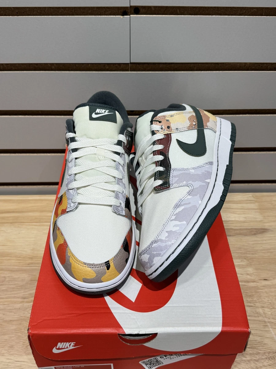 Nike Dunk SE Low Sail Multi-Camo for Sale | Authenticity