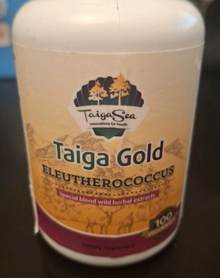 Taiga Sea Eleutherococcus Wild Herbal Extracts 100 Veg. Capsules Exp. 09/26 New