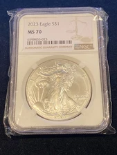 2023 American Silver Eagle MS 70 NGC Bullion Uncirculated $1 Coin