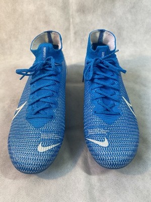 NIKE MERCURIAL SUPERFLY 7 ELITE SG-PRO ANTI-CLOG NEW LIGHTS-BLAU/WEISS (Flyknit)