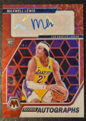 Mosaic 2023-24 - Maxwell Lewis RC ''ROOKIE Autographs'' Red International Mosaic !