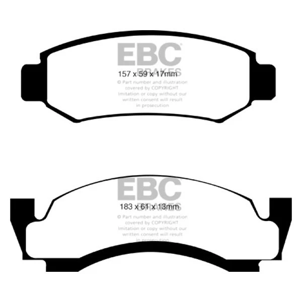 For Ford F-150 75-93 EBC Greenstuff 6000 Series Truck & SUV Front Brake Pads Foto 3 de 4