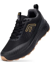 FitVille Men Trail Running Shoes Extra Wide Shoes for Men, Mountain Trail Runner